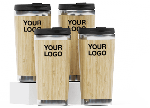 EcoSip - Printed Bamboo Travel Mugs