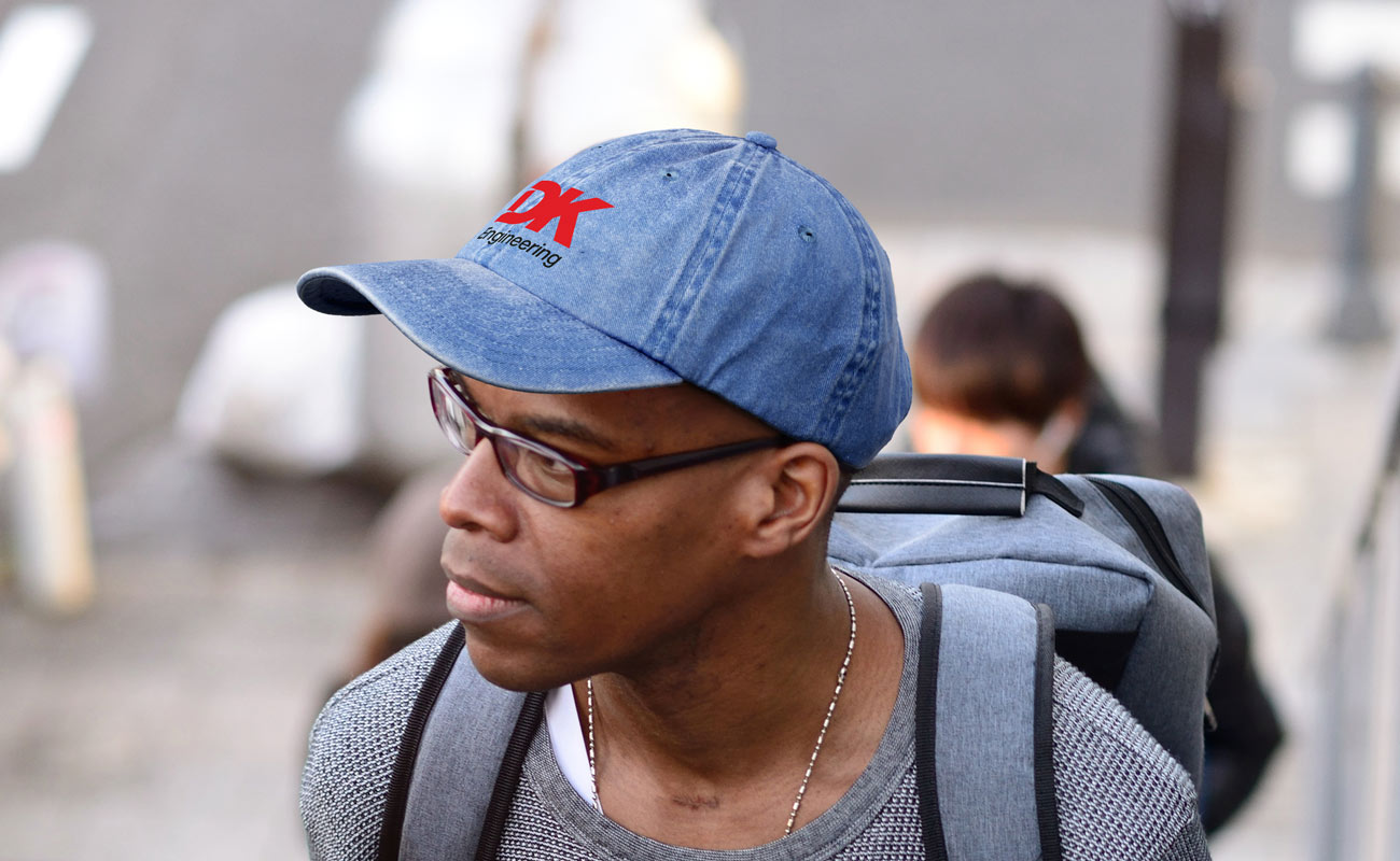 Drift - Denim Washed Caps with Logo gallery thumbnail