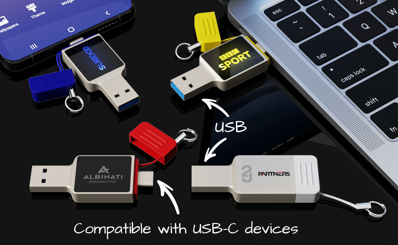 Neon - Custom Flash Drive With USB-C